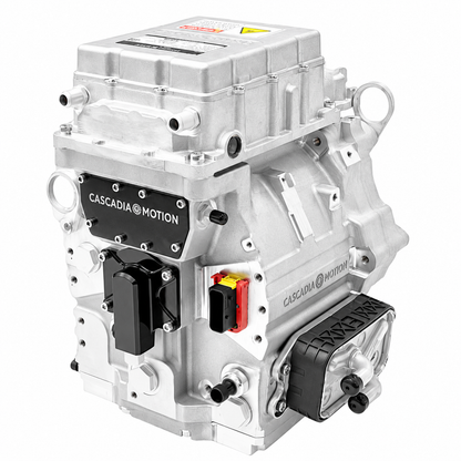 Cascadia Motion iM-225DX-D integrated motor and inverter, rear view